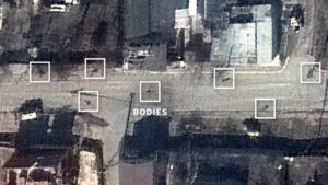 immagini satellitari di Bucha